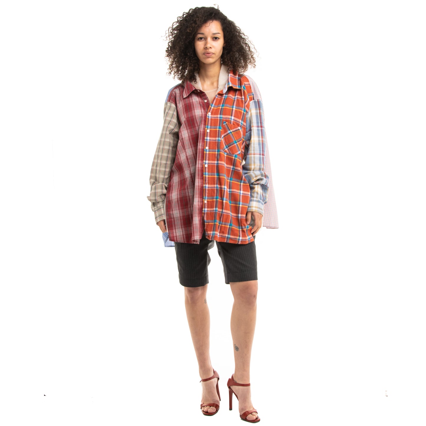 Tulle Shirt with Ties