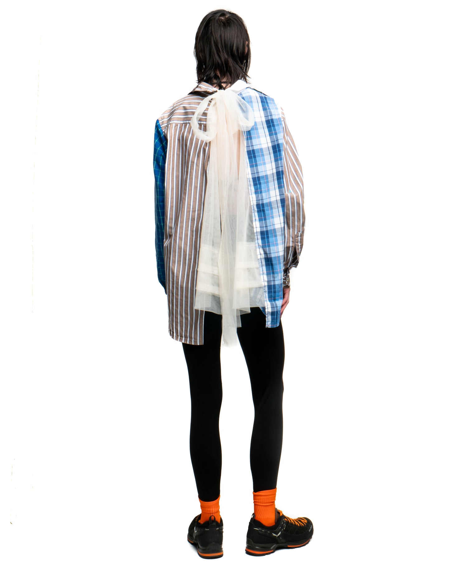 Tulle Shirt with Ties