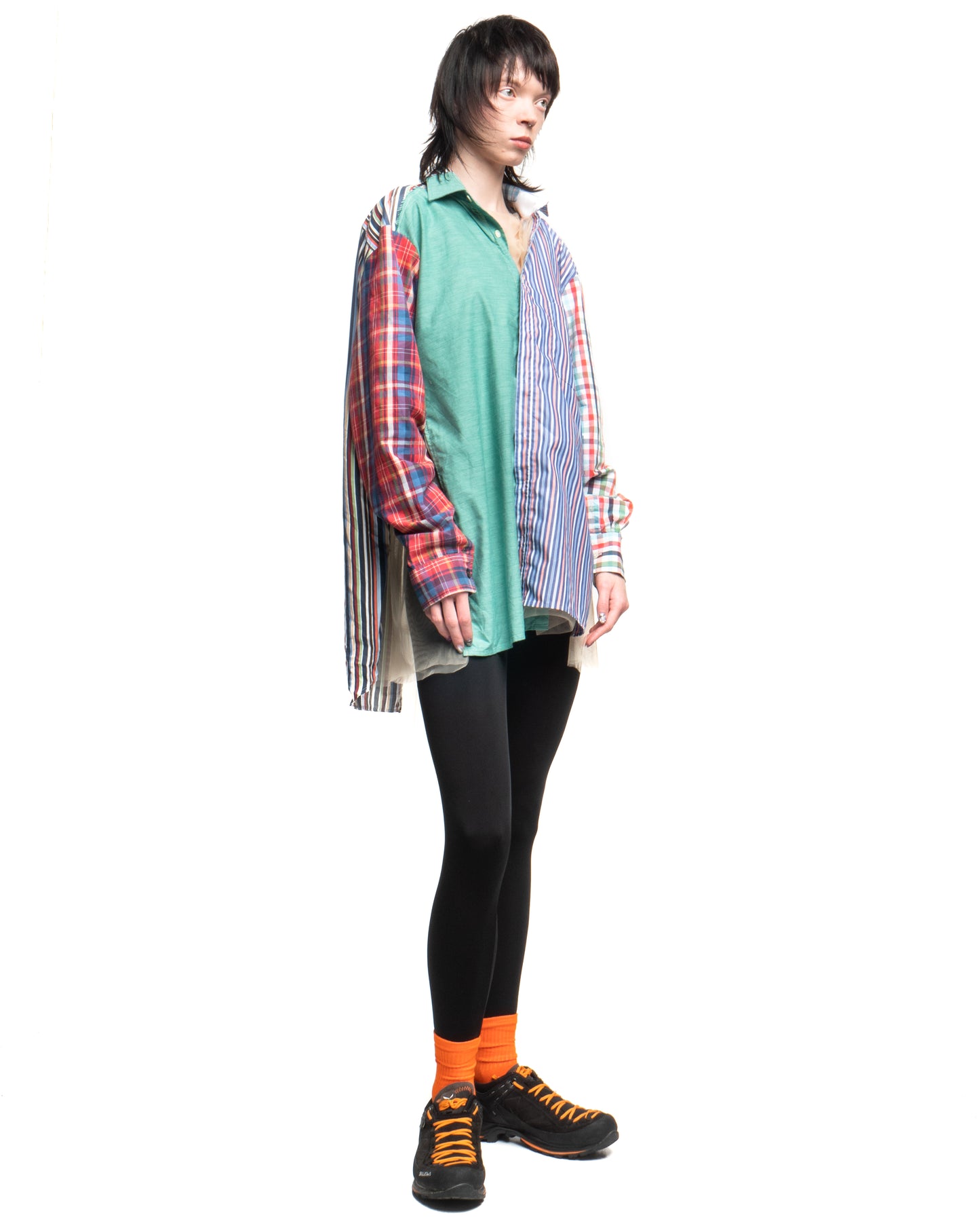 Tulle Shirt with Ties