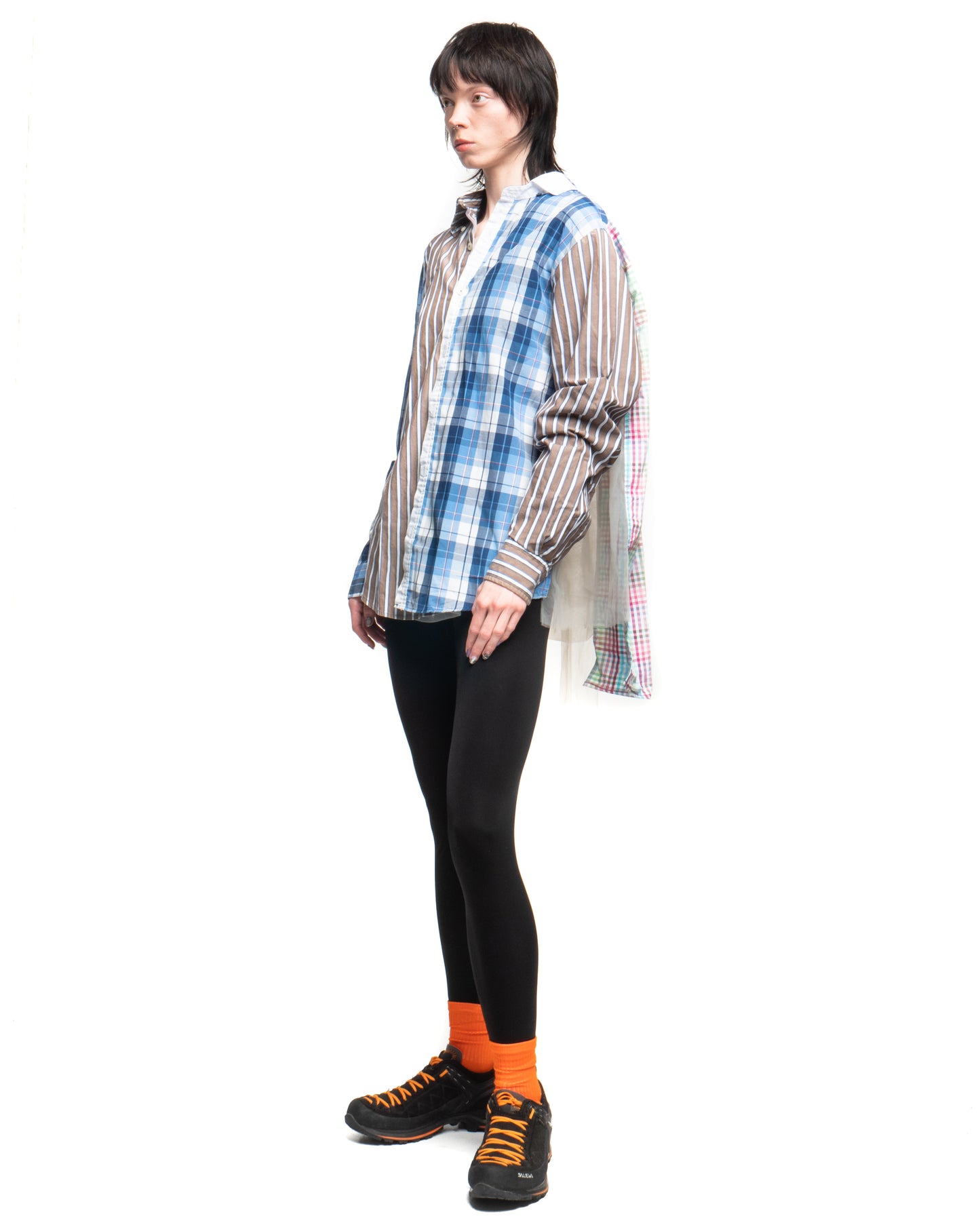 Tulle Shirt with Ties