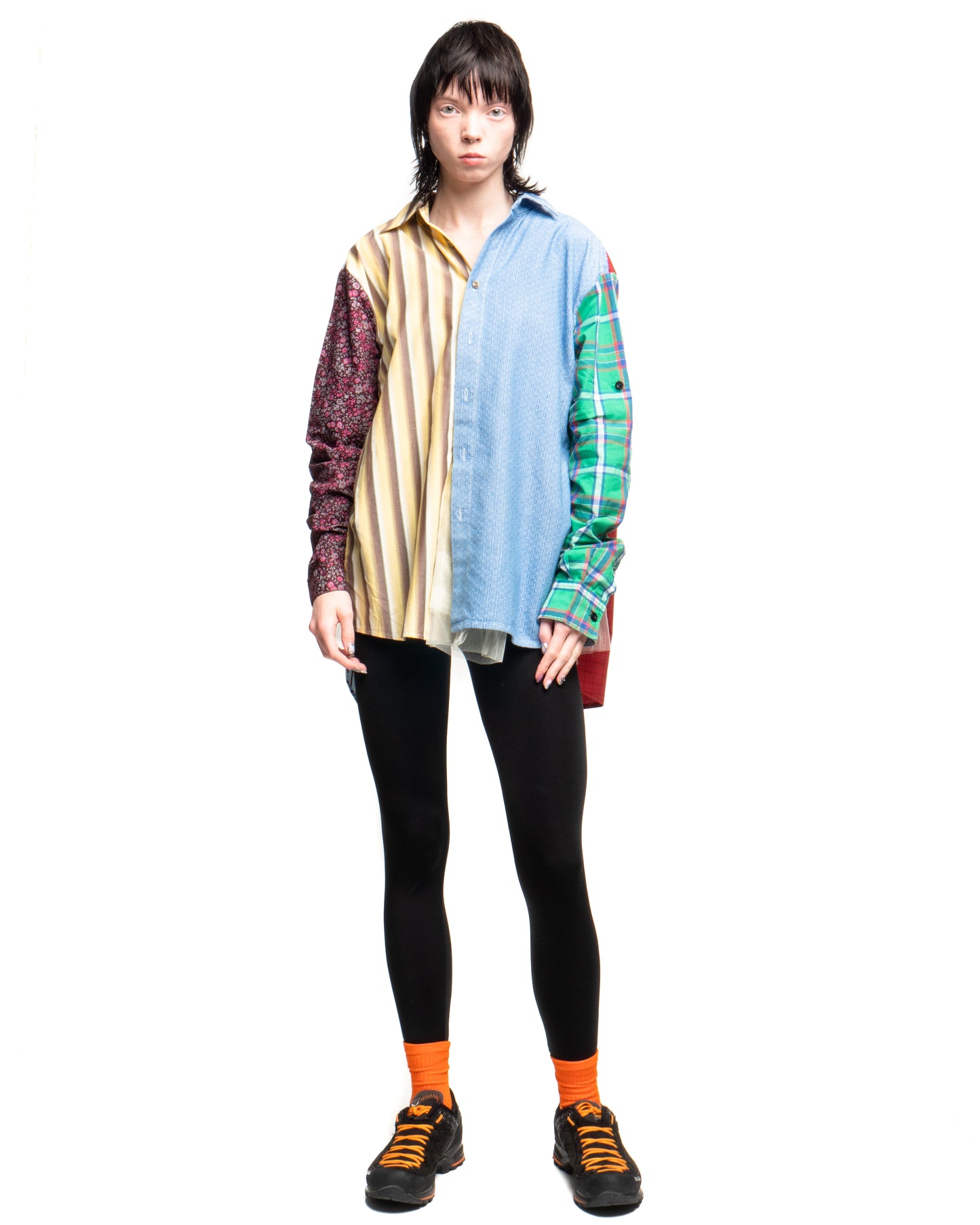 Tulle Shirt with Ties