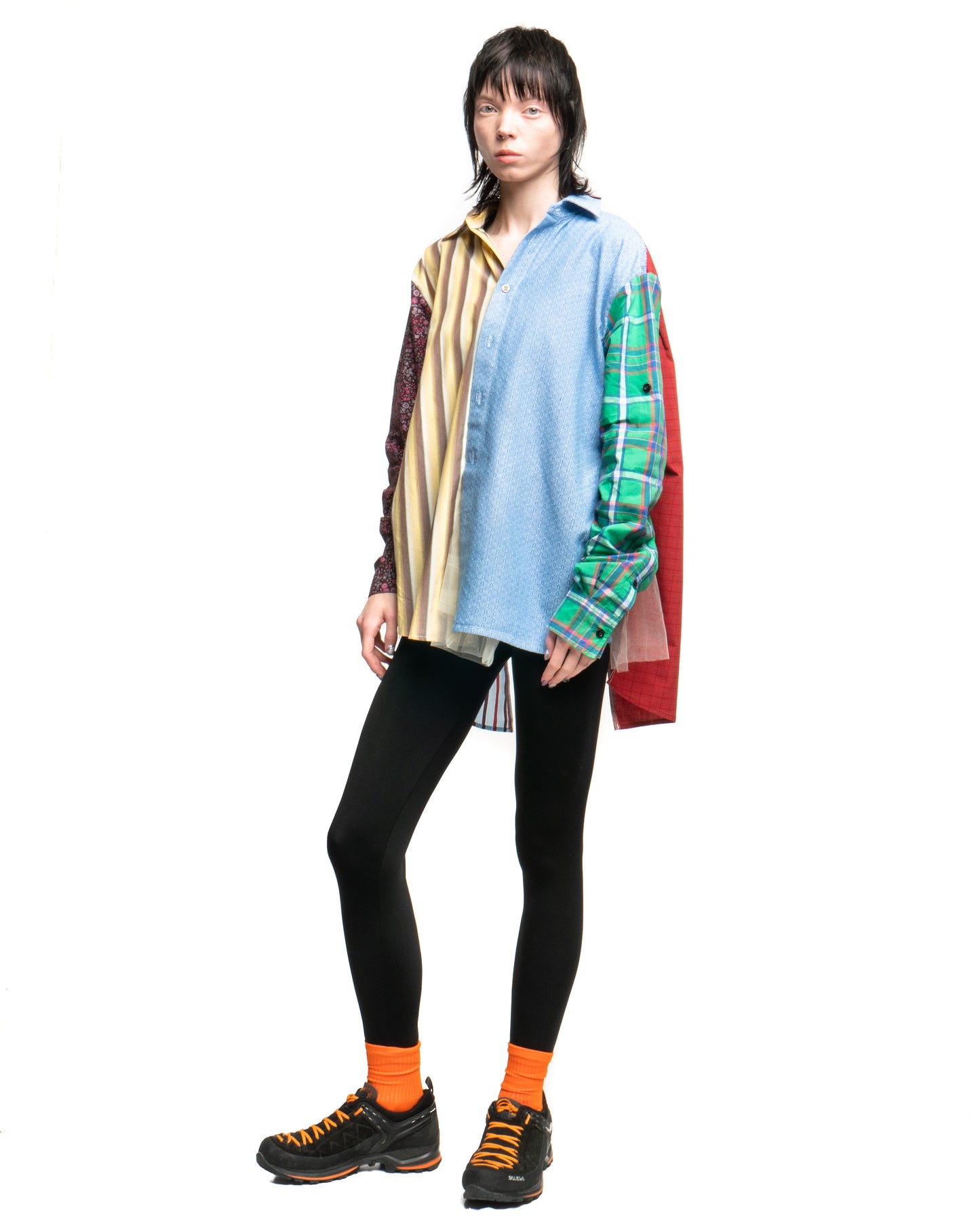 Tulle Shirt with Ties