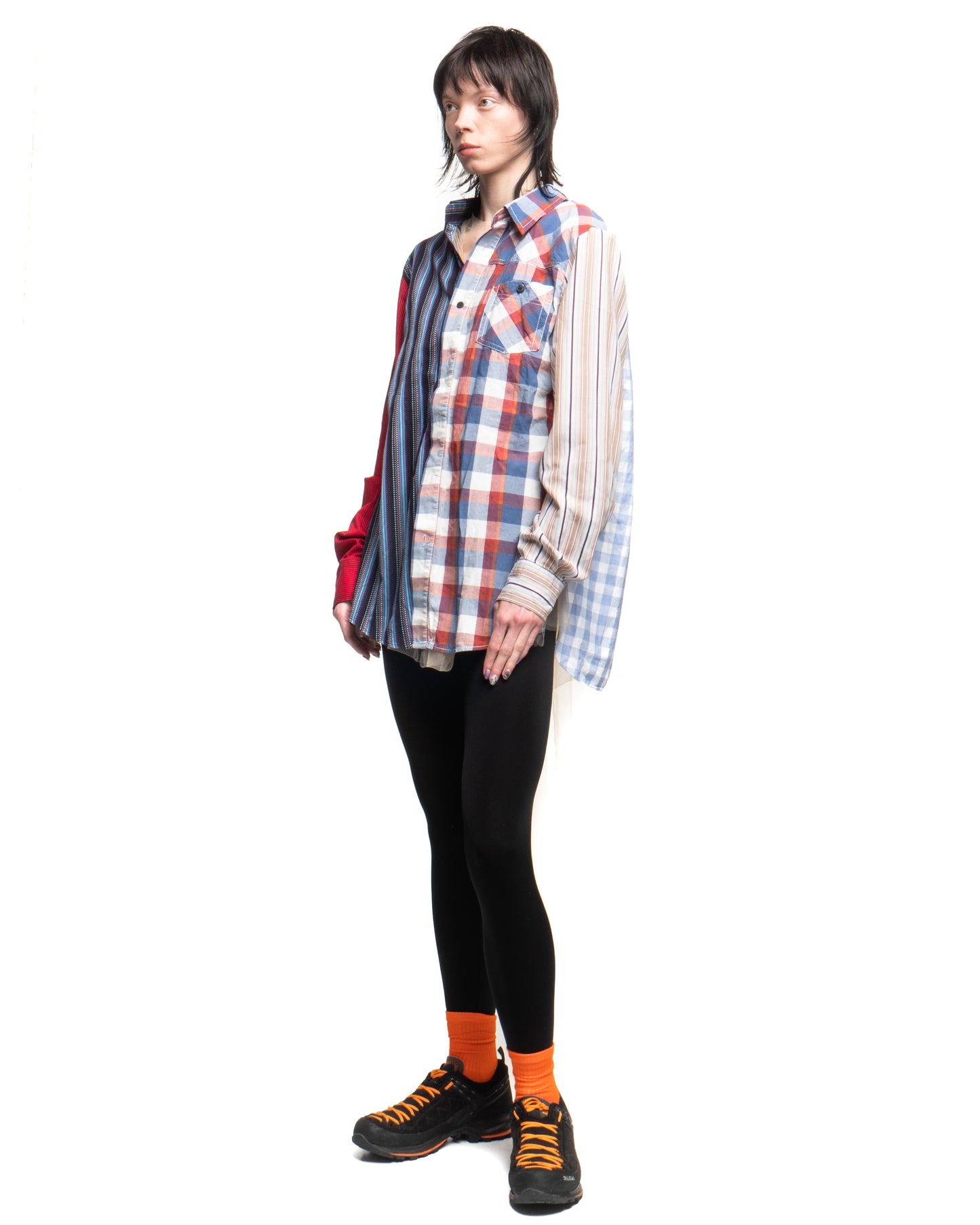 Tulle Shirt with Ties