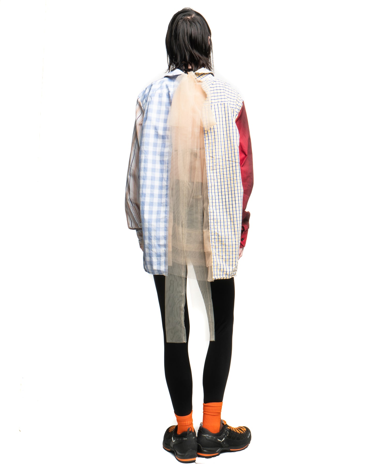 Tulle Shirt with Ties