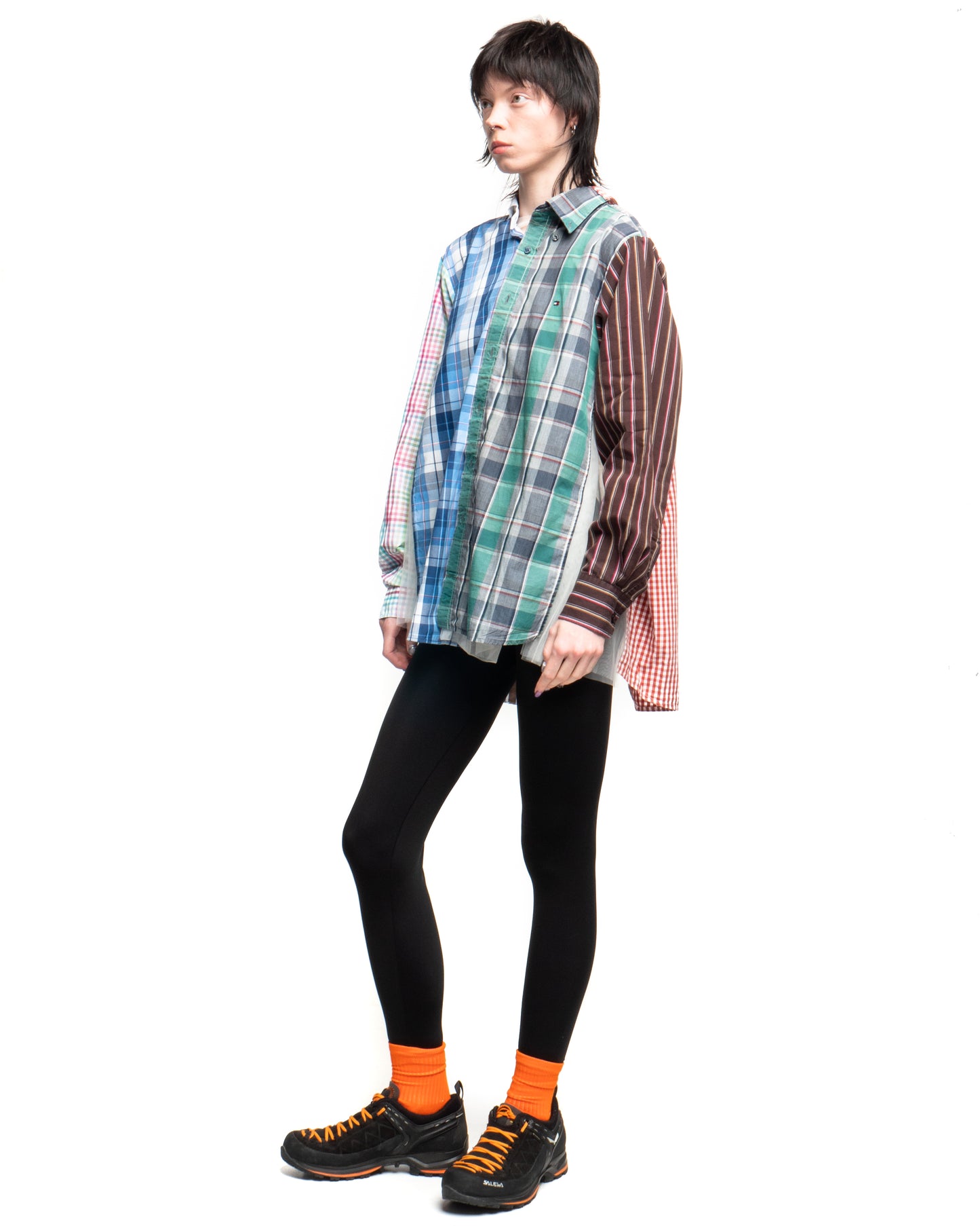 Tulle Shirt with Ties