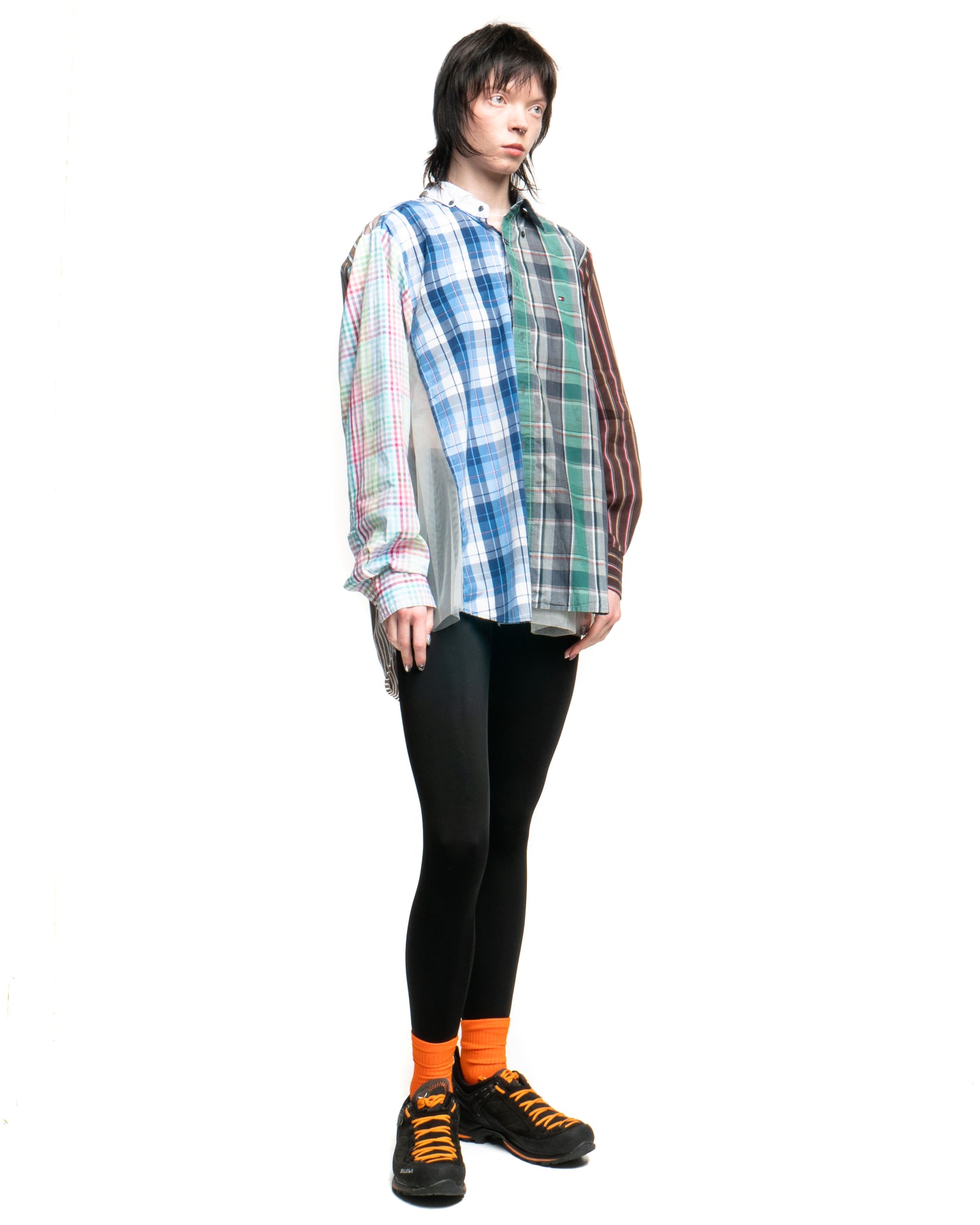 Tulle Shirt with Ties