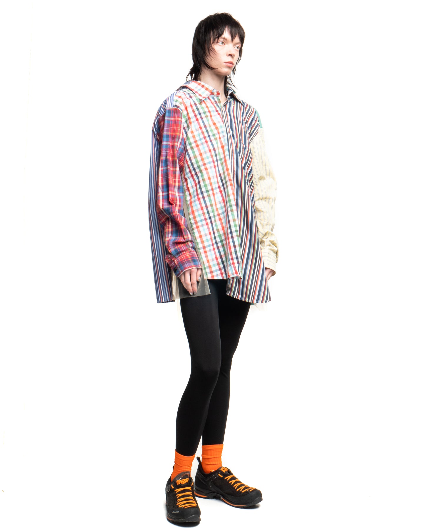 Tulle Shirt with Ties