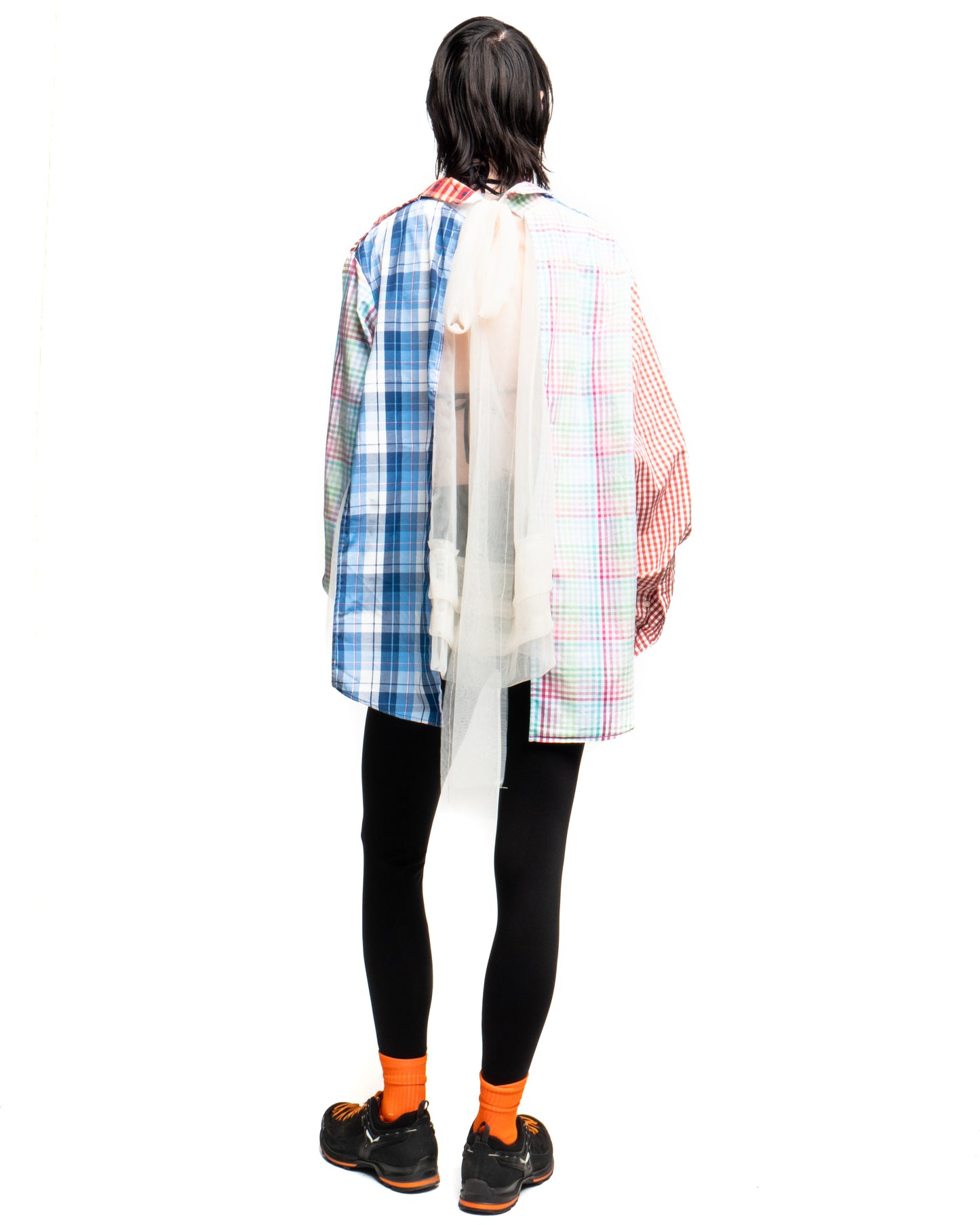 Tulle Shirt with Ties