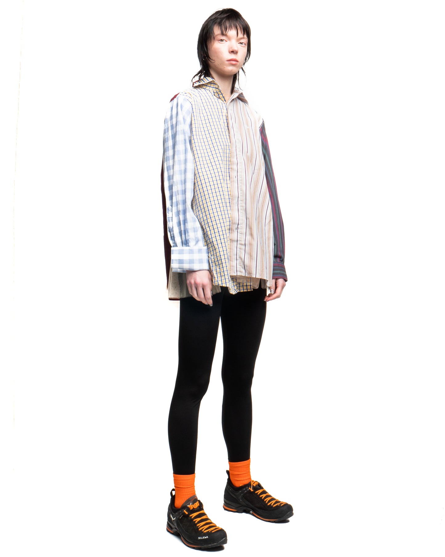 Tulle Shirt with Ties