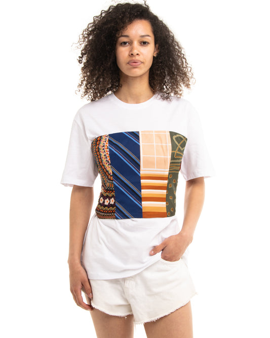 T-shirt with corset
