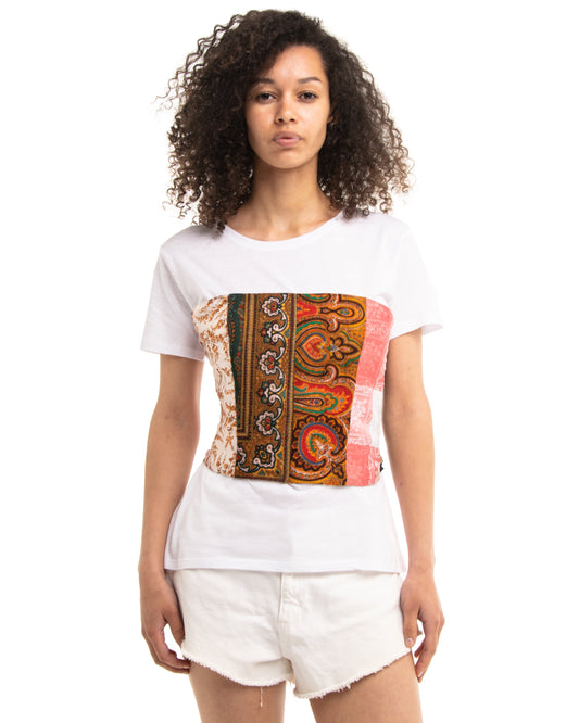 T-shirt with corset