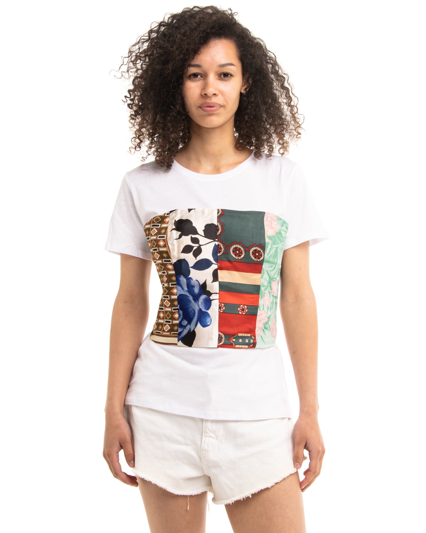 T-shirt with corset