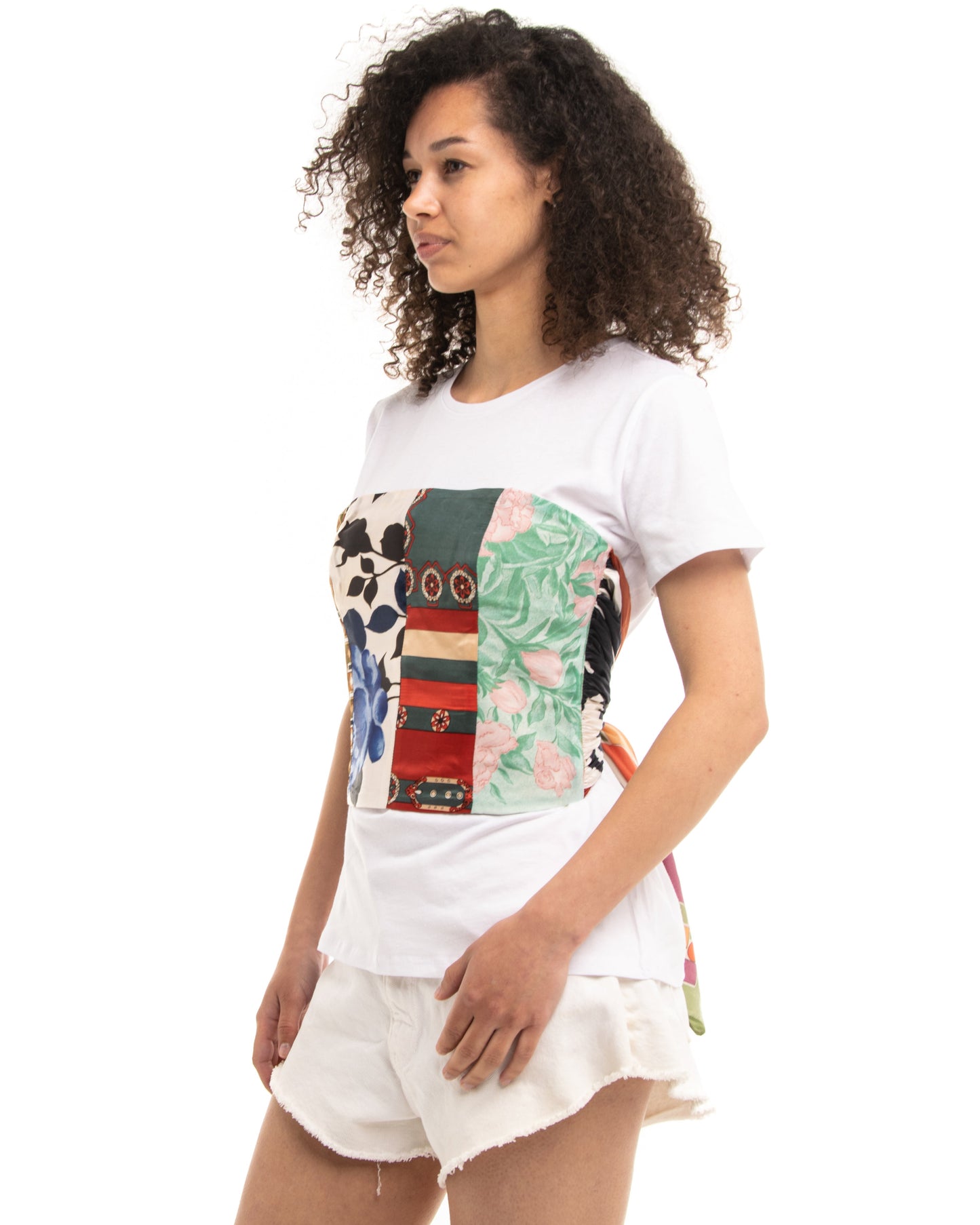 T-shirt with corset