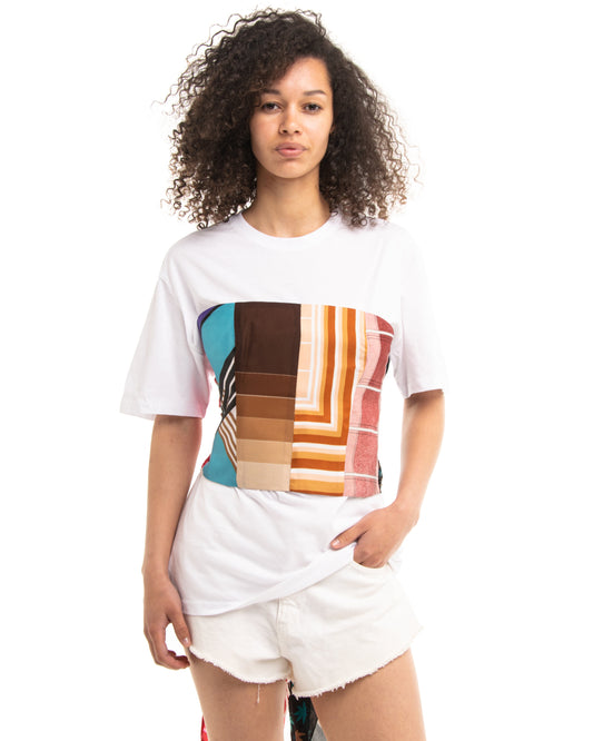 T-shirt with corset