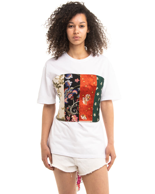 T-shirt with corset