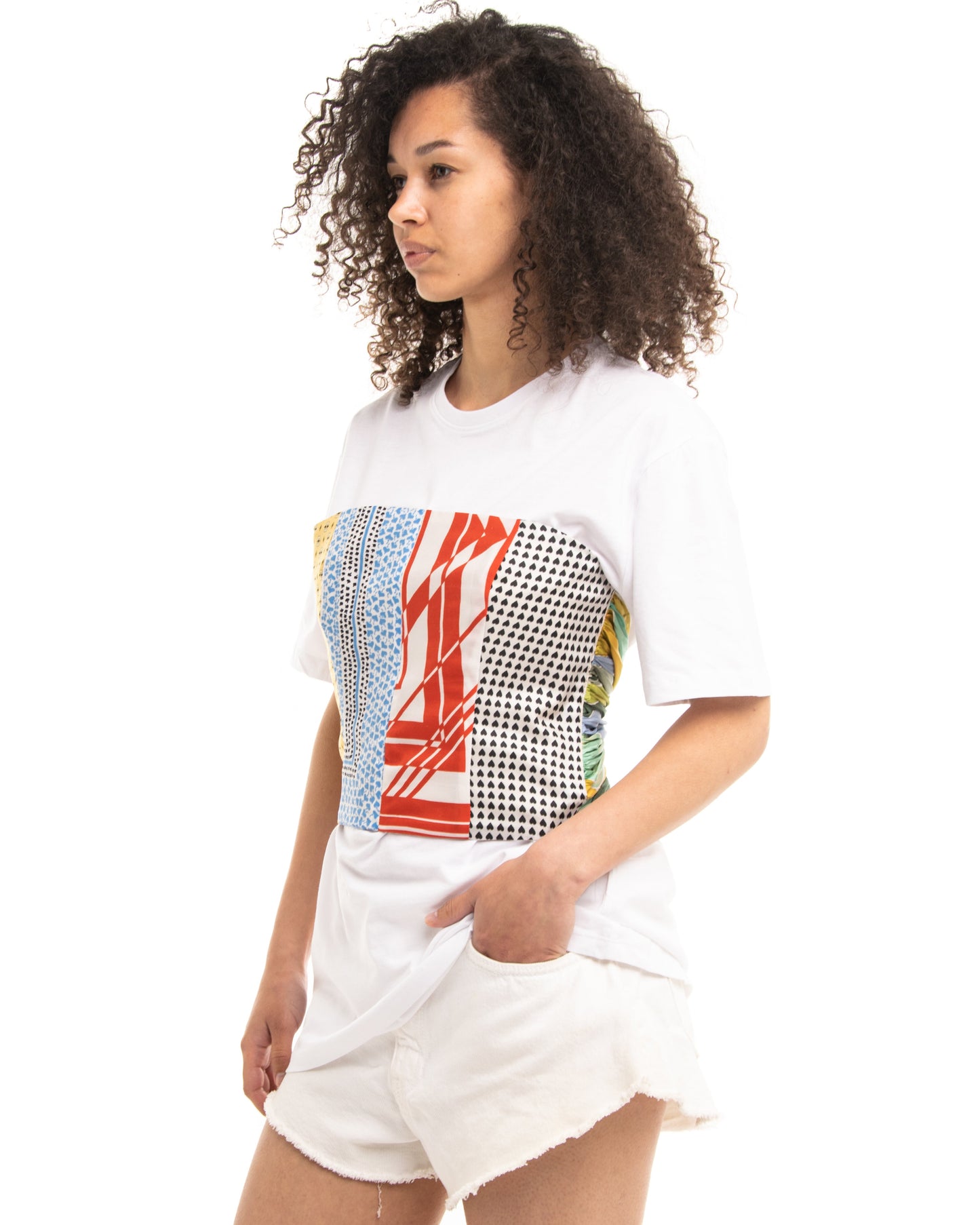 T-shirt with corset