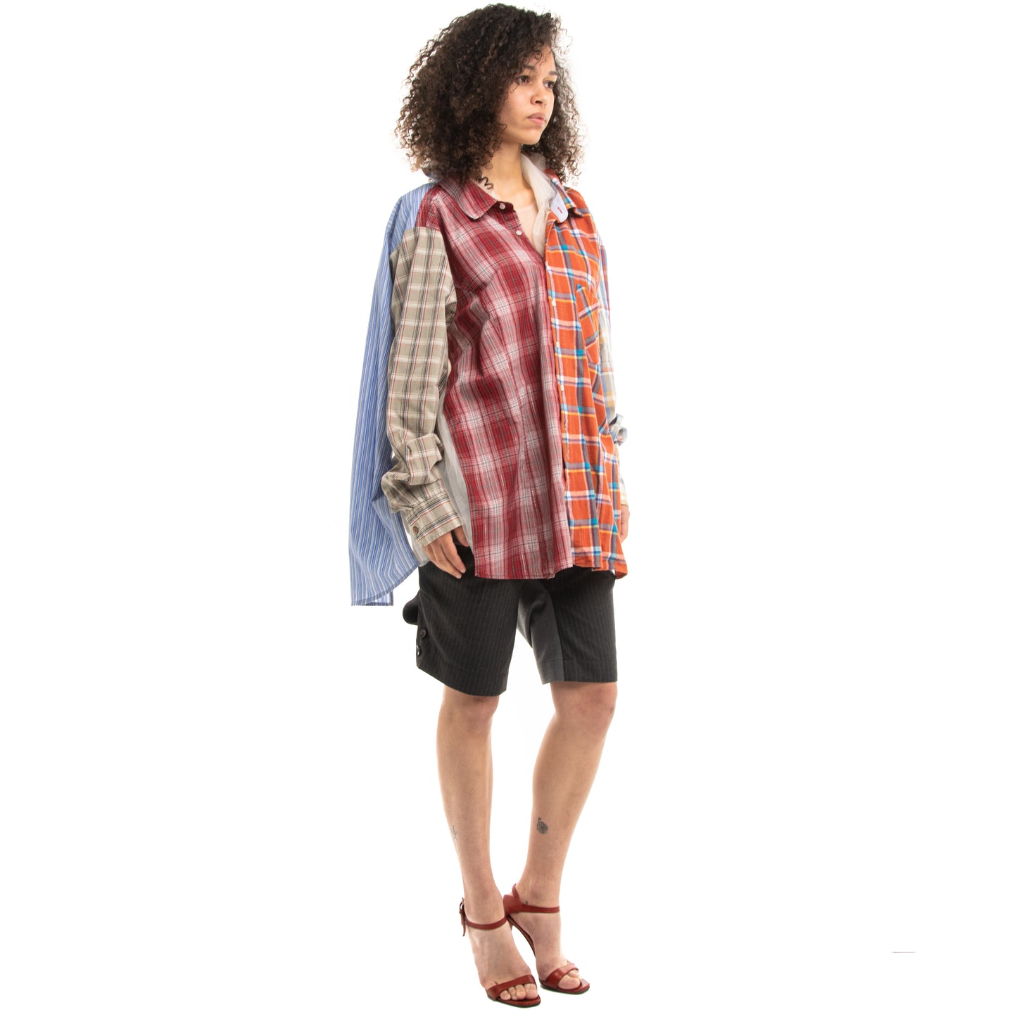 Tulle Shirt with Ties