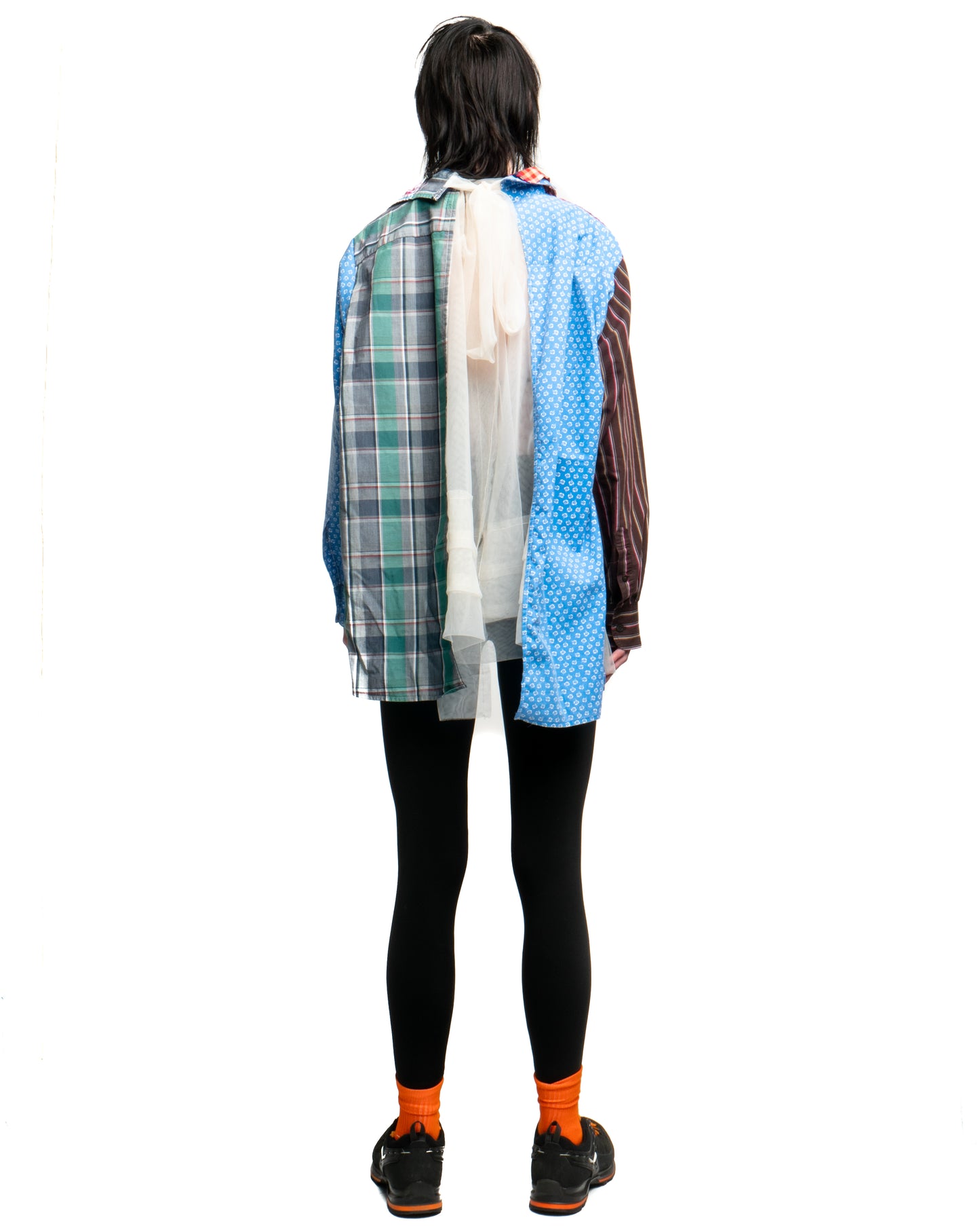 Tulle Shirt with Ties