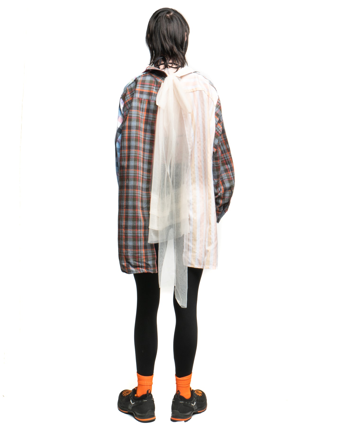 Tulle Shirt with Ties