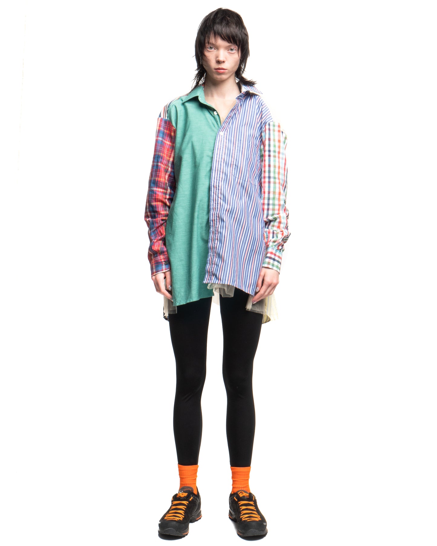 Tulle Shirt with Ties