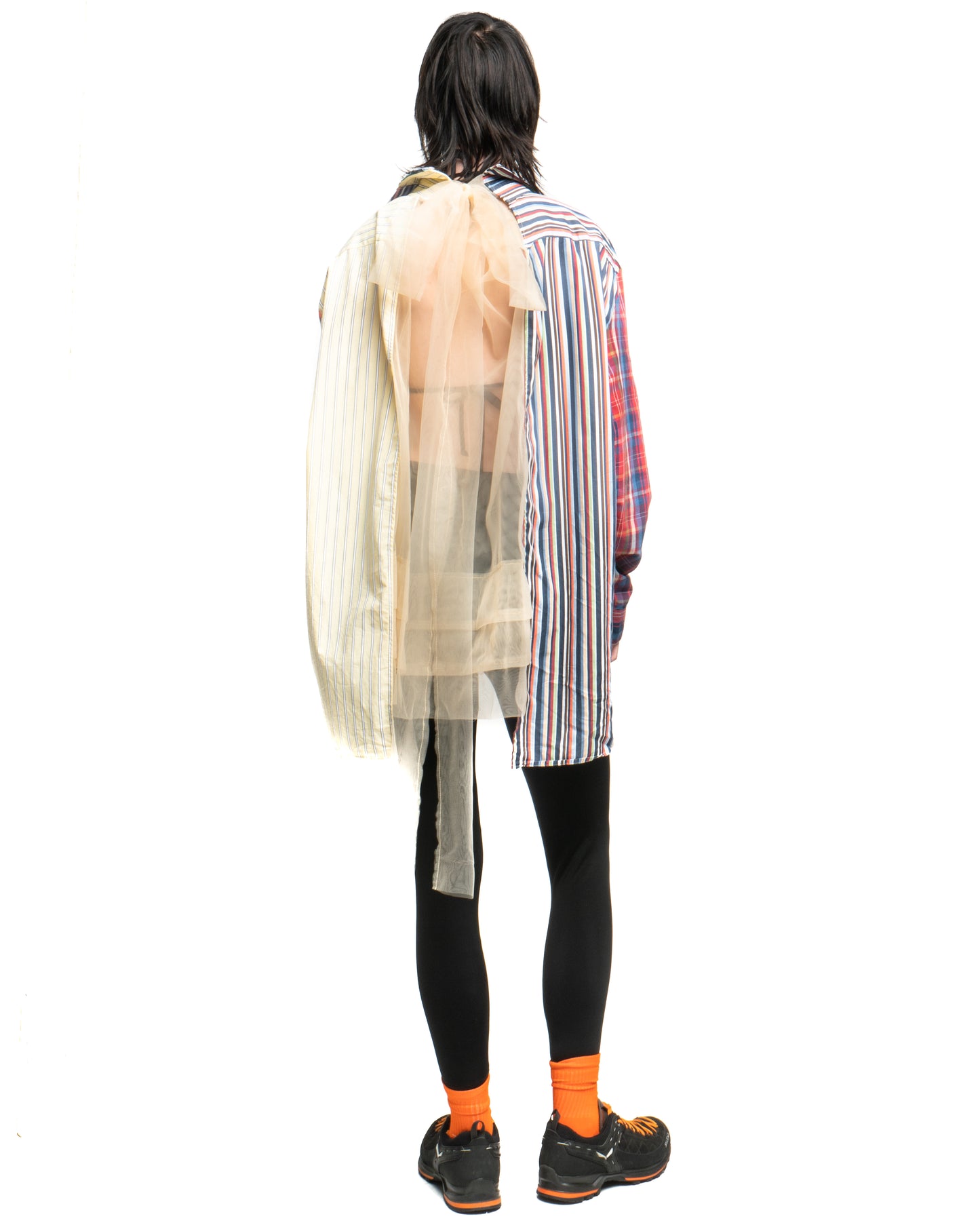 Tulle Shirt with Ties