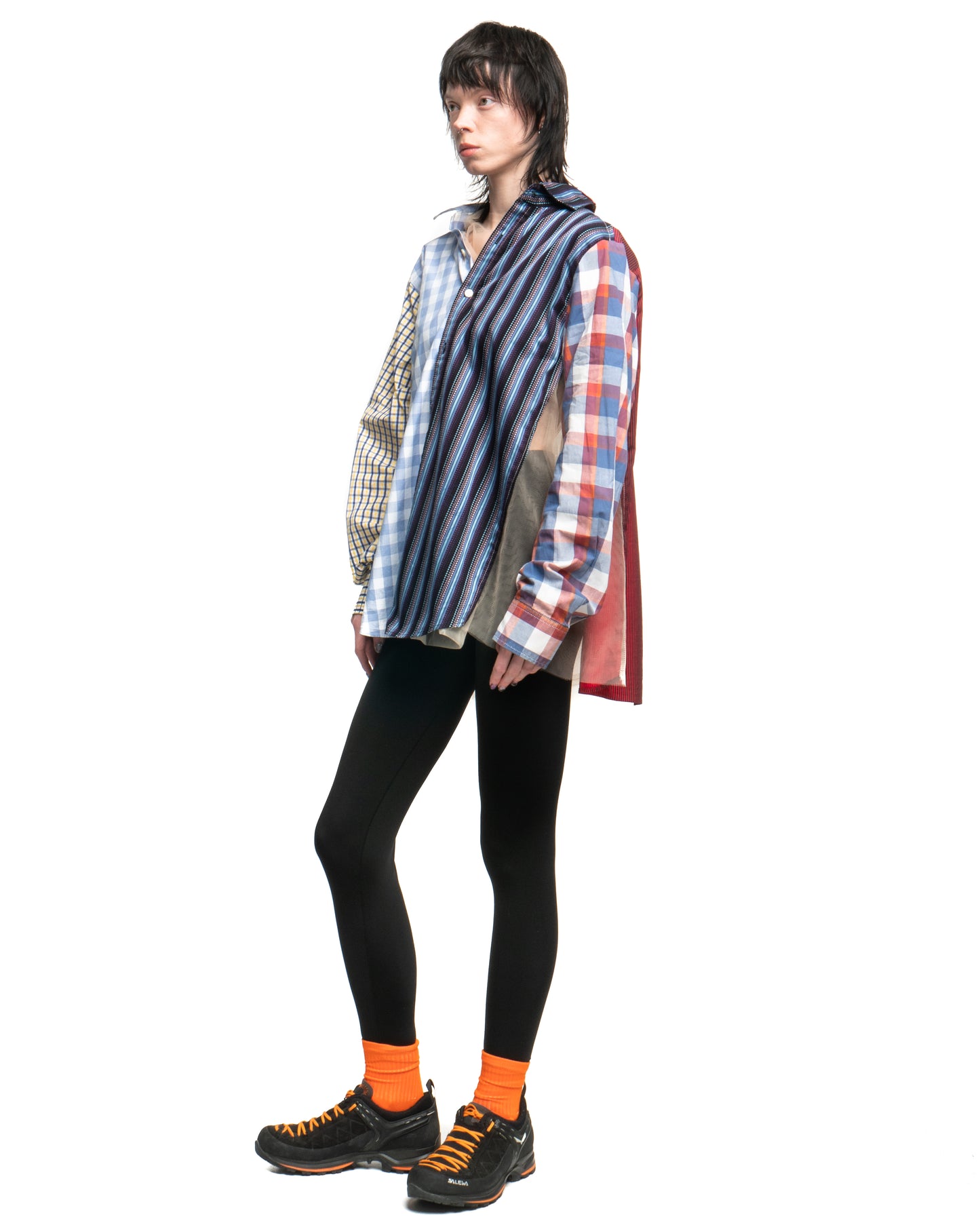 Tulle Shirt with Ties