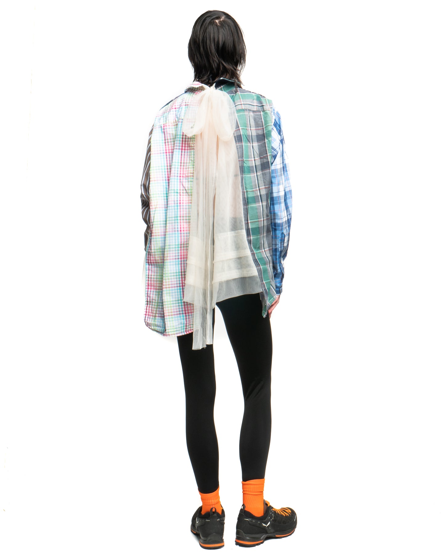 Tulle Shirt with Ties