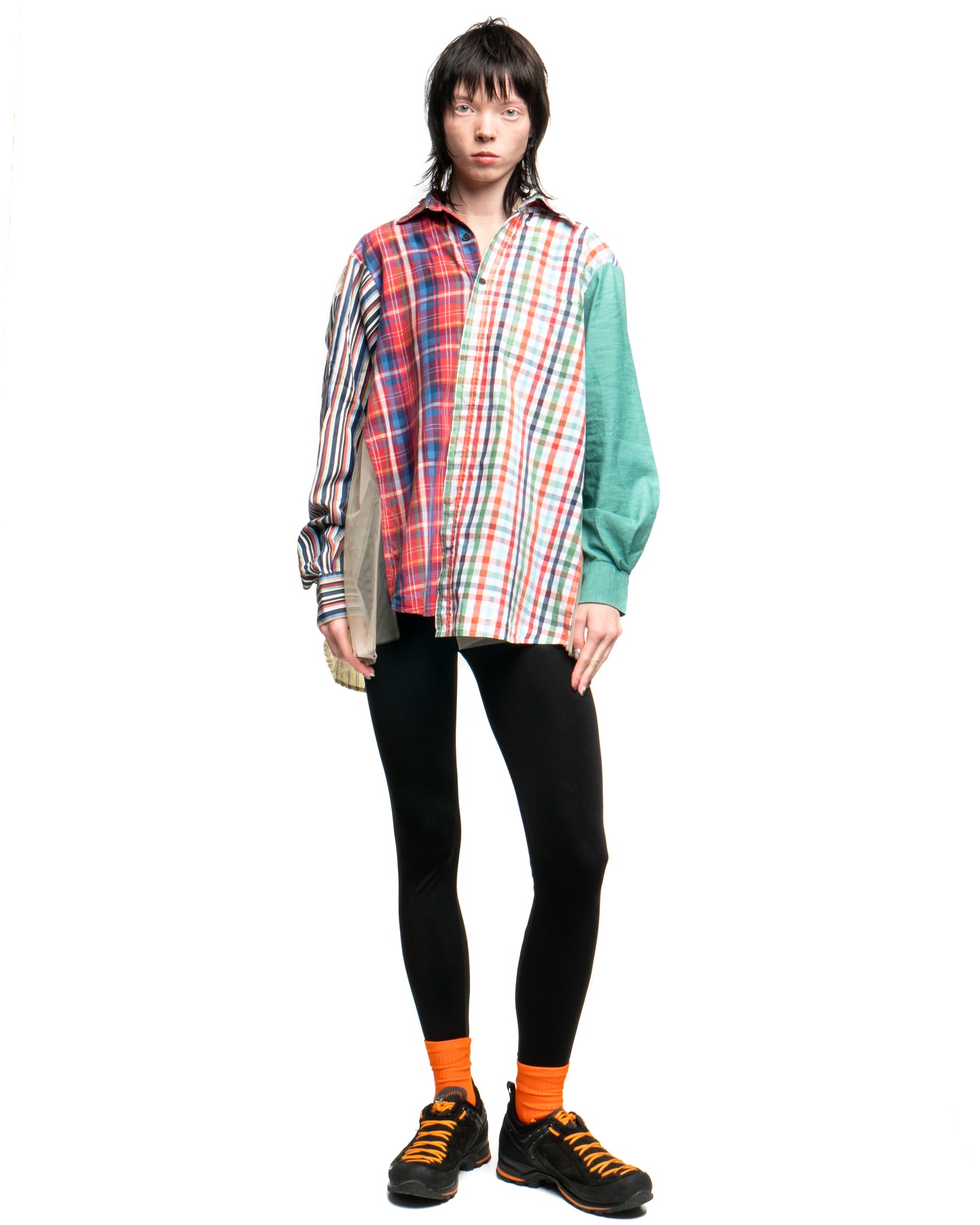 Tulle Shirt with Ties