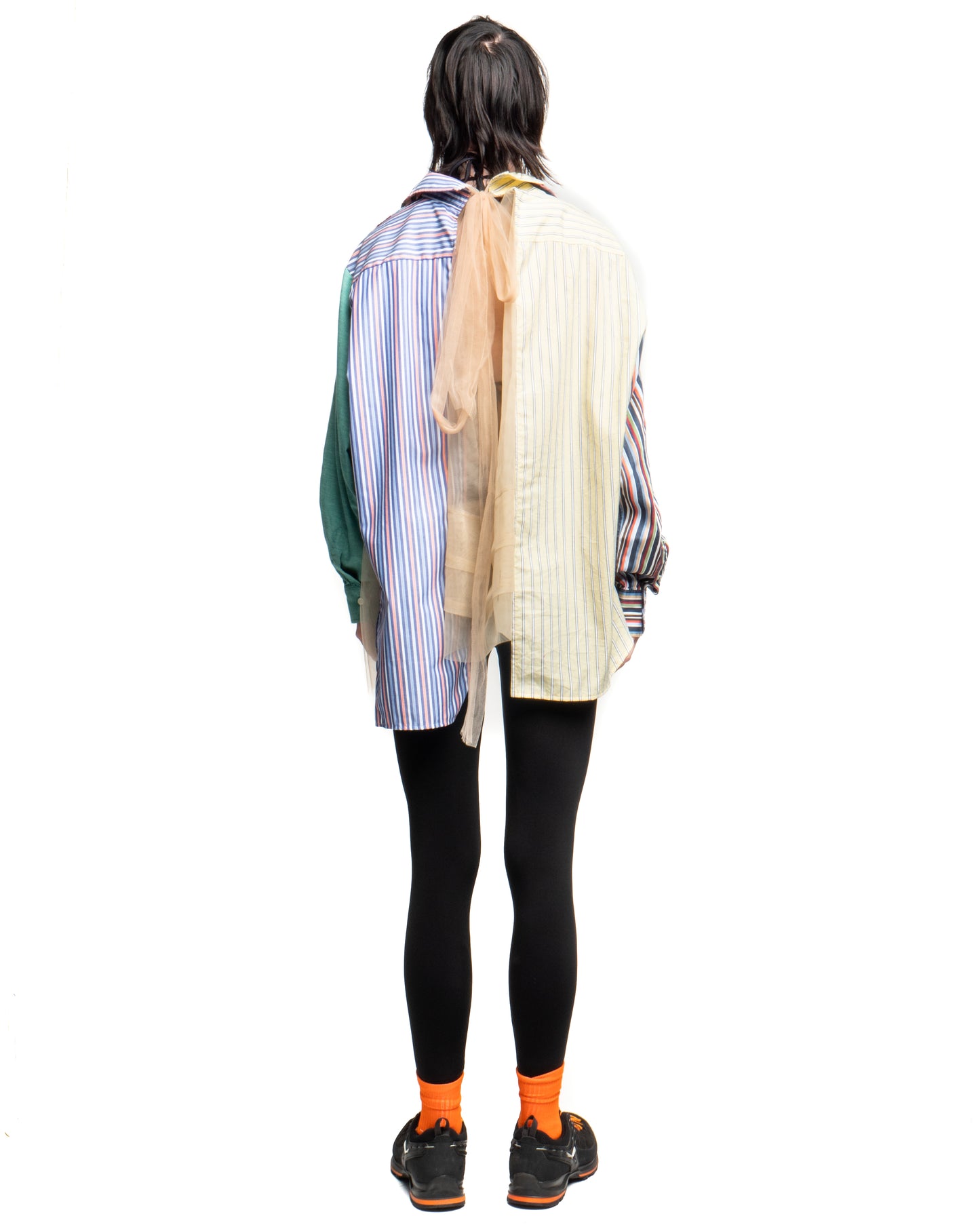 Tulle Shirt with Ties