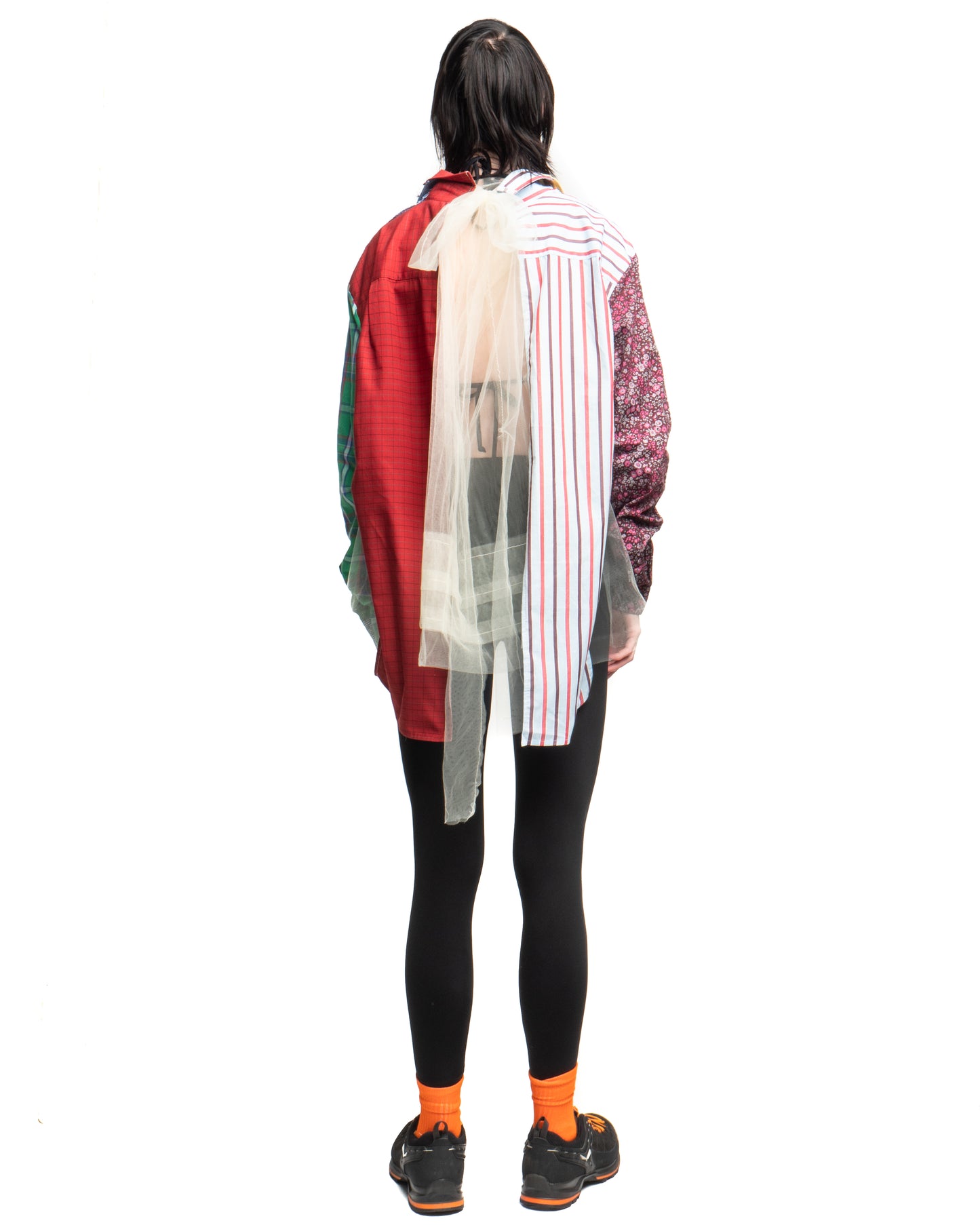 Tulle Shirt with Ties