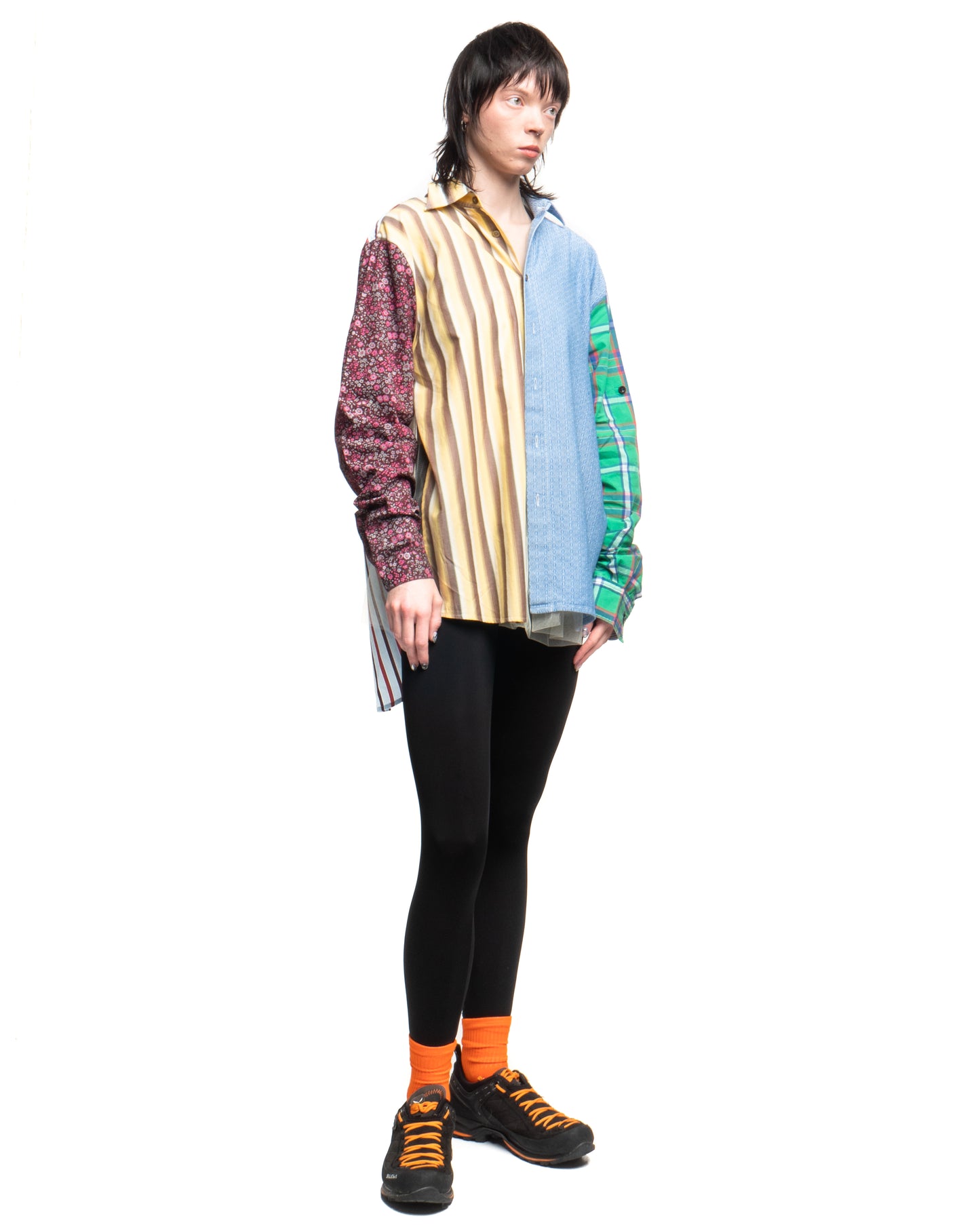 Tulle Shirt with Ties