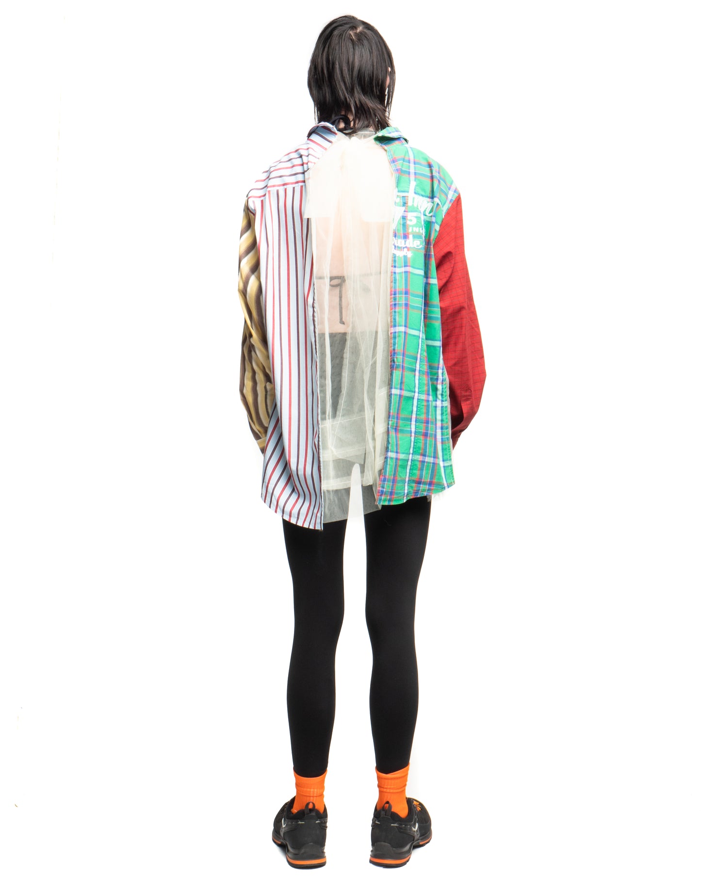 Tulle Shirt with Ties