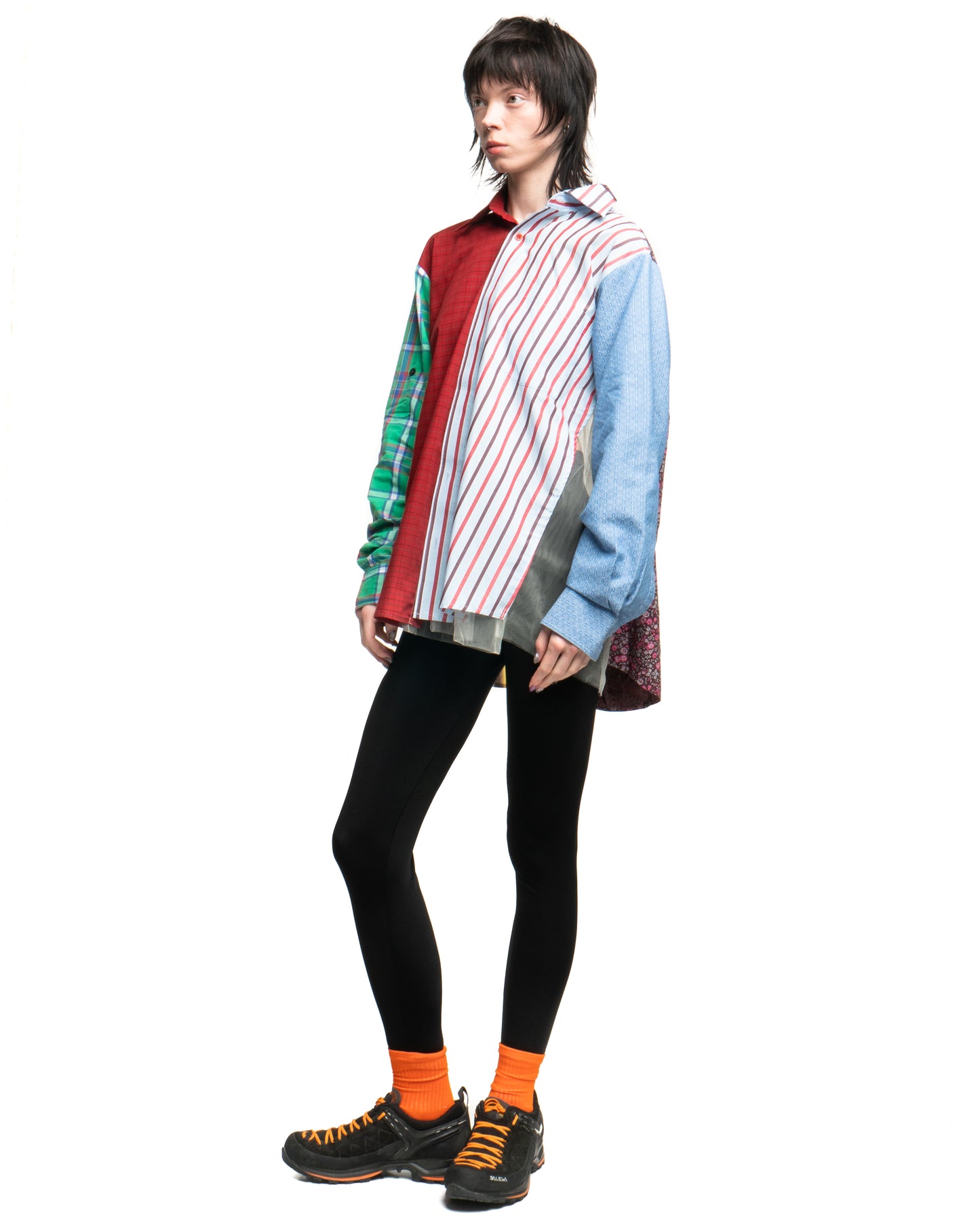 Tulle Shirt with Ties