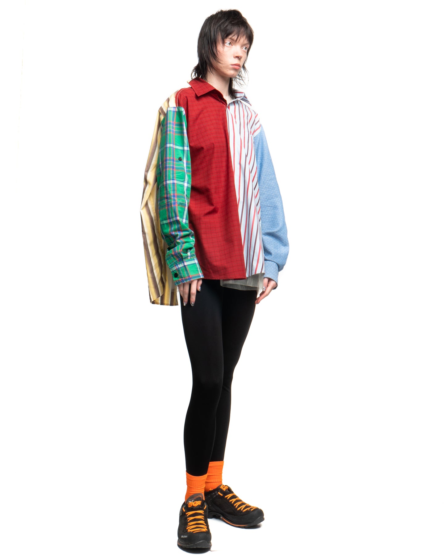 Tulle Shirt with Ties