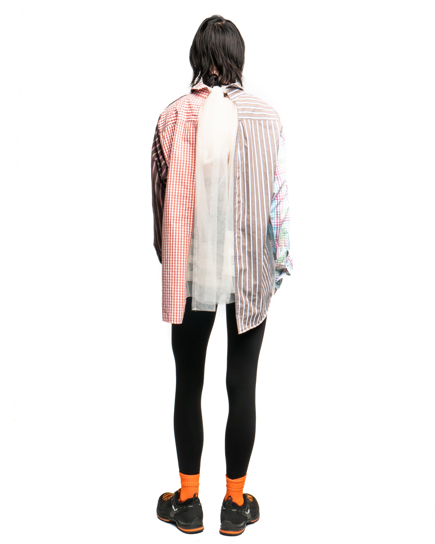 Tulle Shirt with Ties