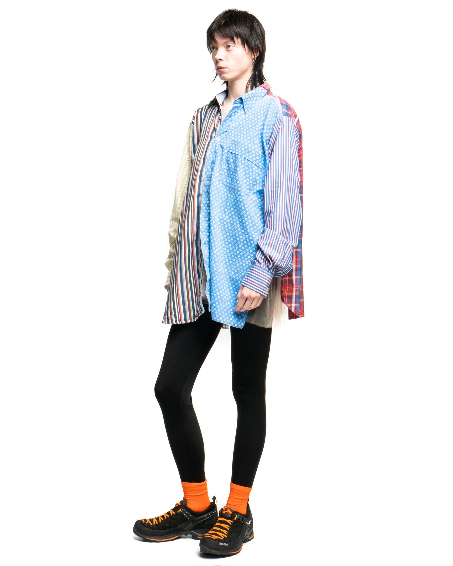 Tulle Shirt with Ties