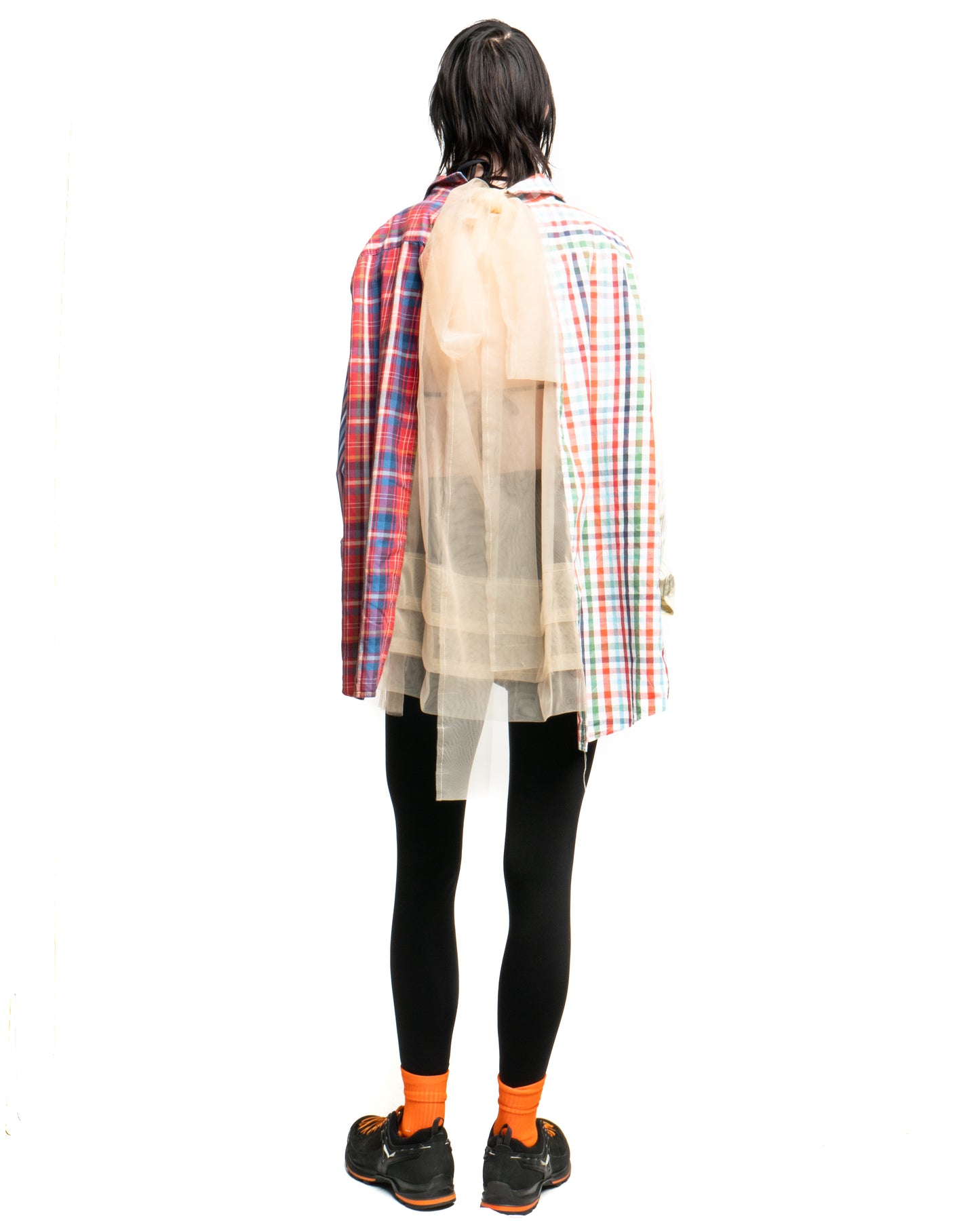 Tulle Shirt with Ties