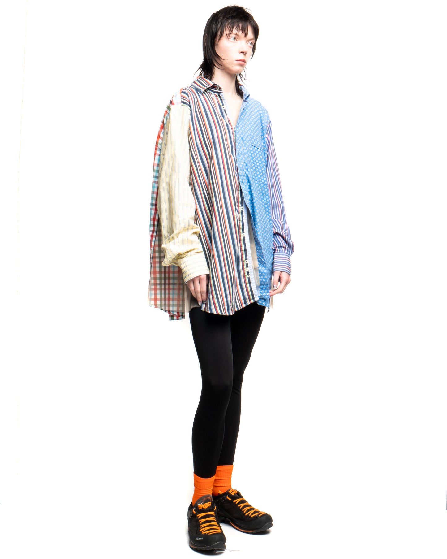 Tulle Shirt with Ties