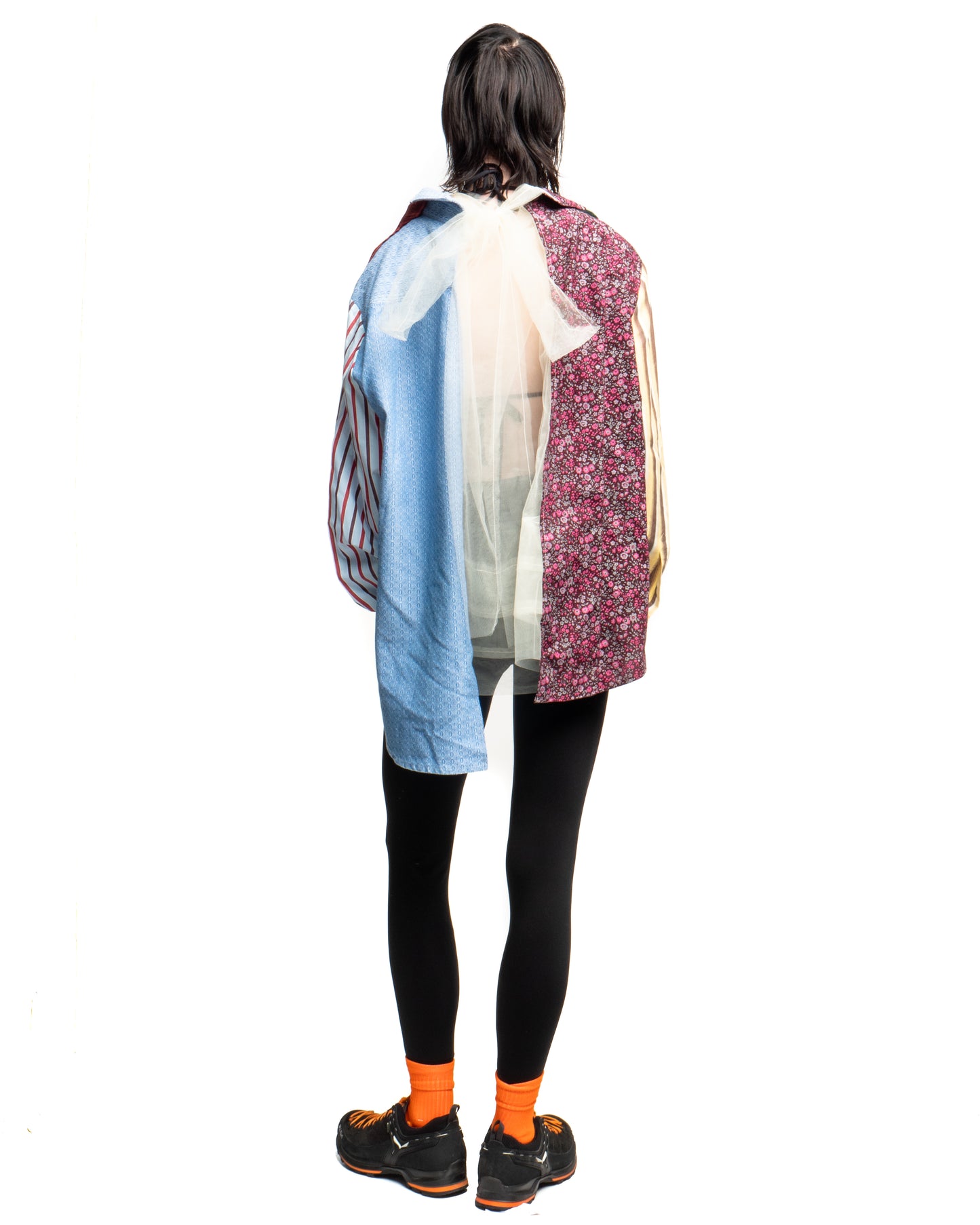 Tulle Shirt with Ties