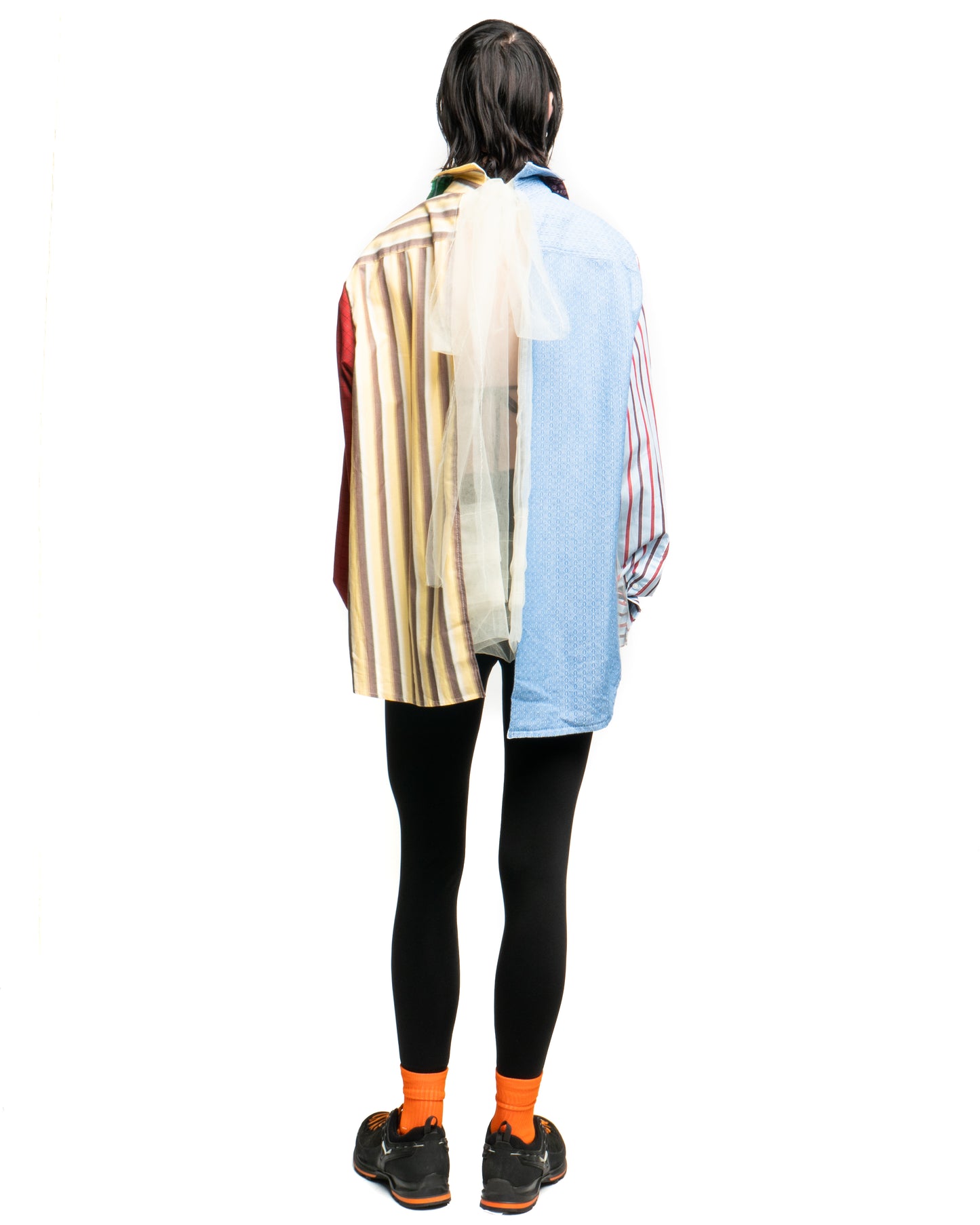 Tulle Shirt with Ties
