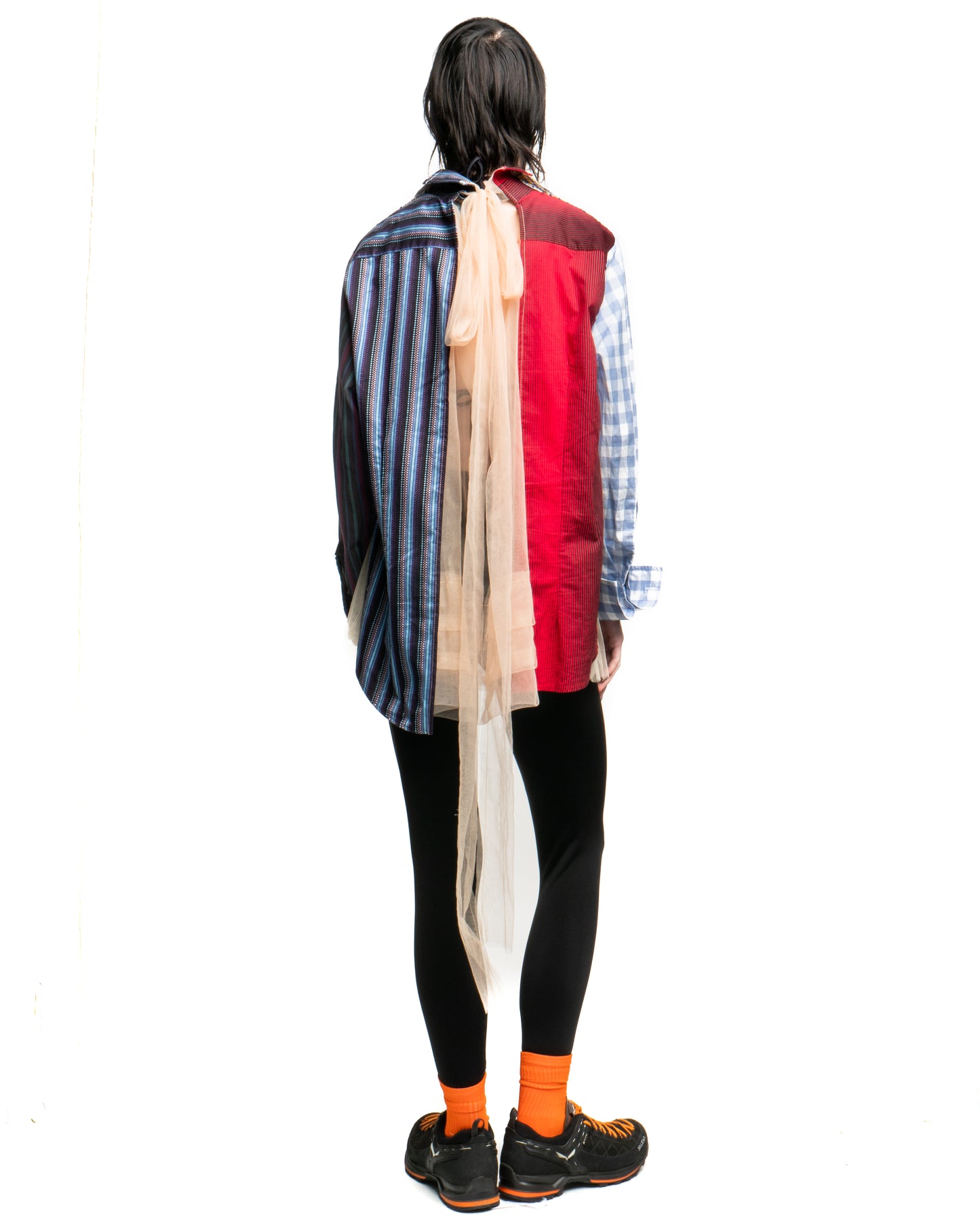 Tulle Shirt with Ties