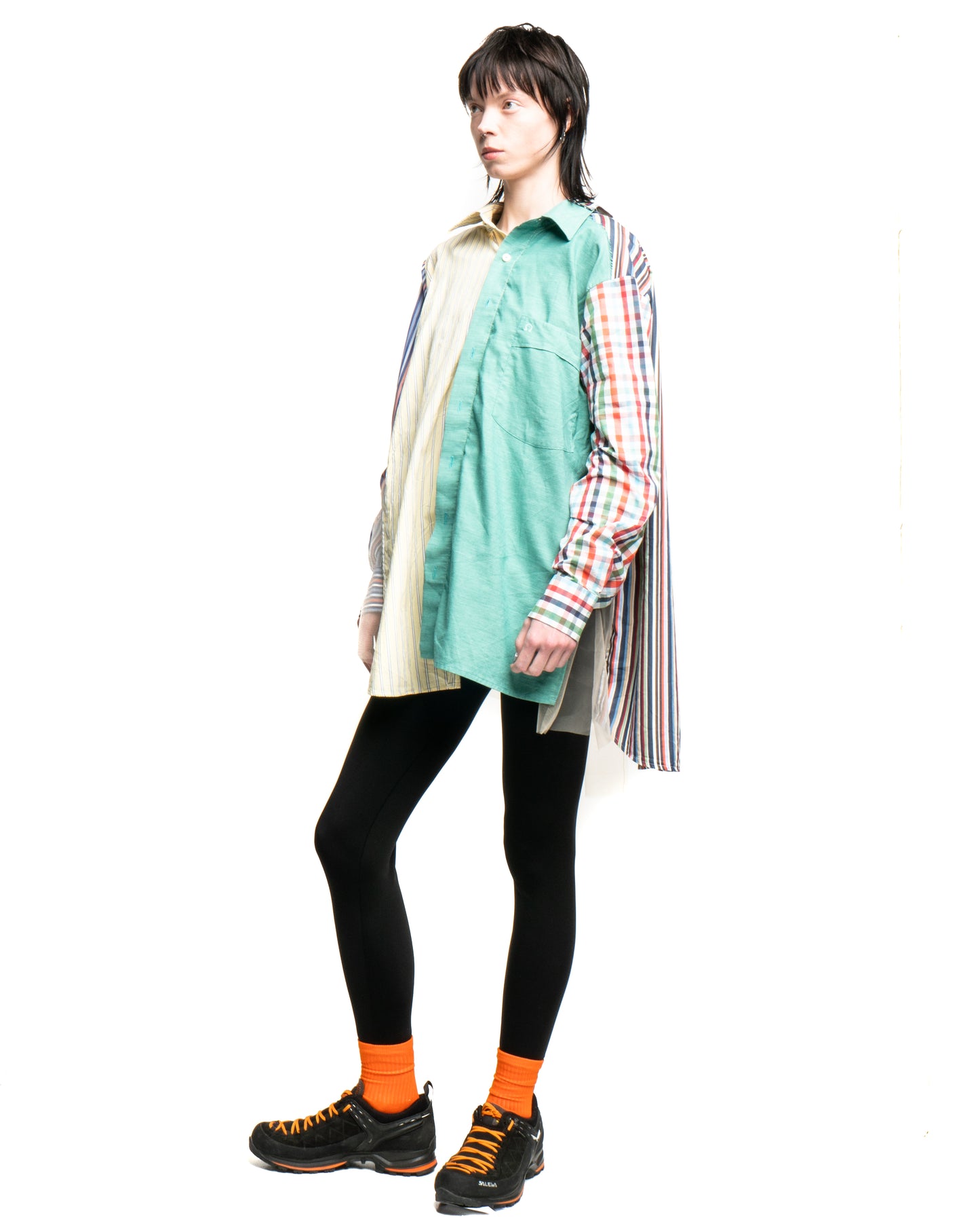 Tulle Shirt with Ties